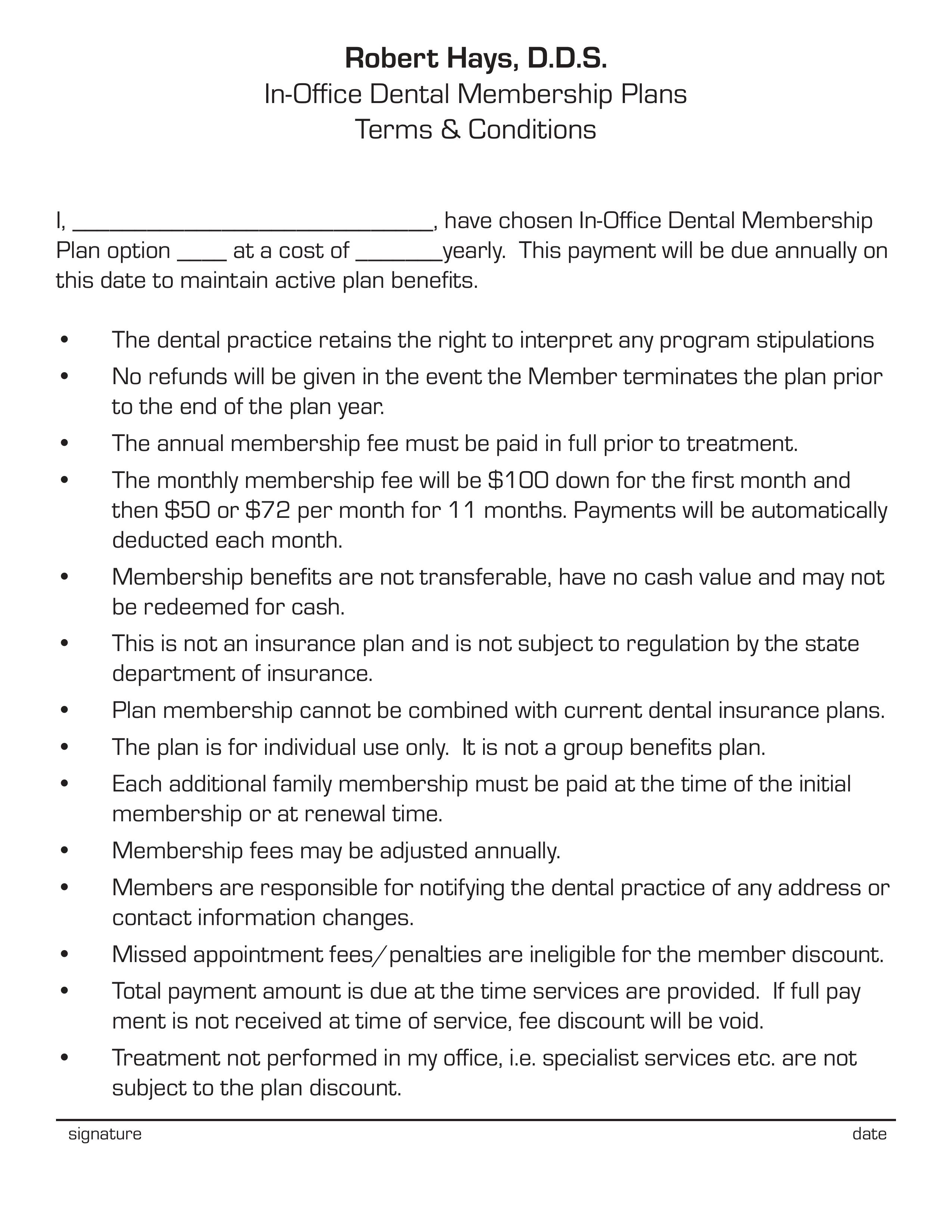 Robert Hays DDS INC Robert Hays DDS INC